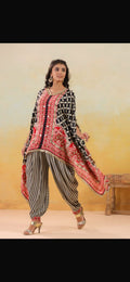 Black dhoti kaftan