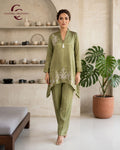 Green Gajji Co-Ord Set