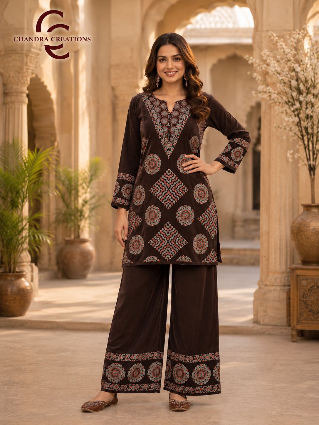 Printed Crepe Co-ord