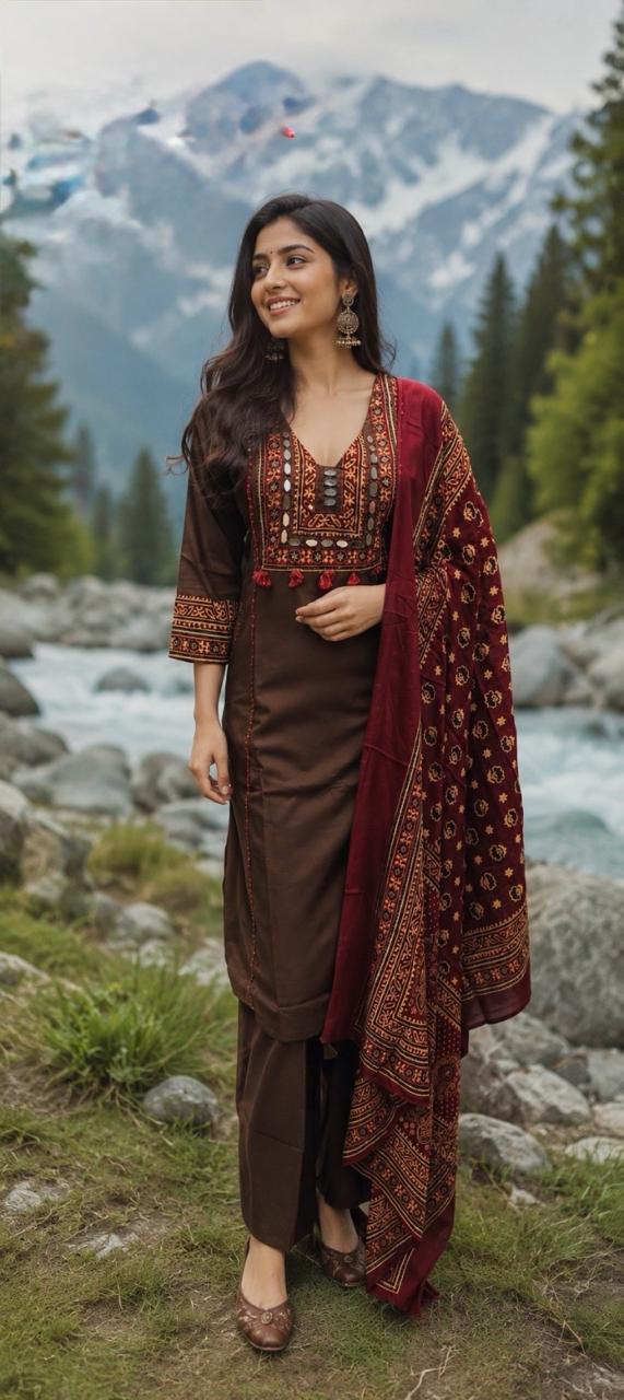 Cotton Brown Mirror