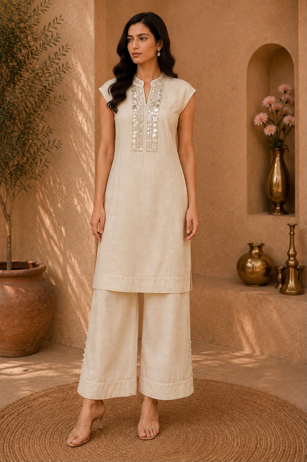 Linen Gold Coin